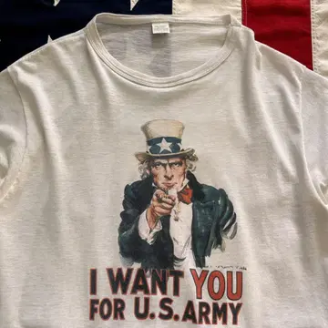 70s 80s 엉클 샘 티셔츠 UNCLE SAM