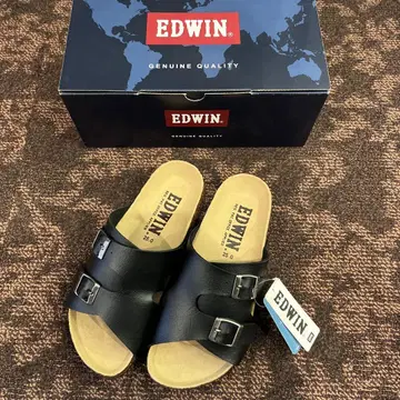 EDWIN 샌들 25.0cm EB1007 BLACK