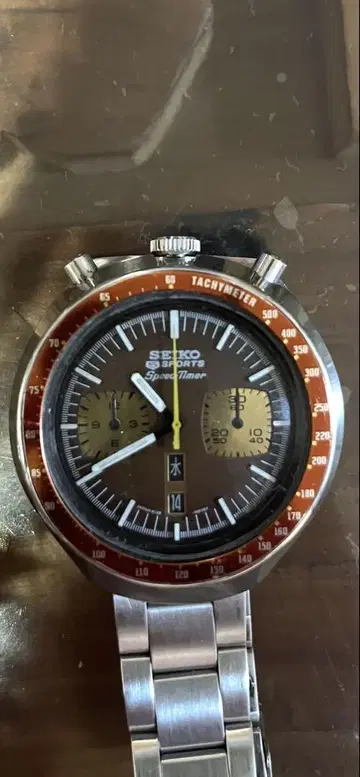 SEIKO 스피드 타이머 브라운 말