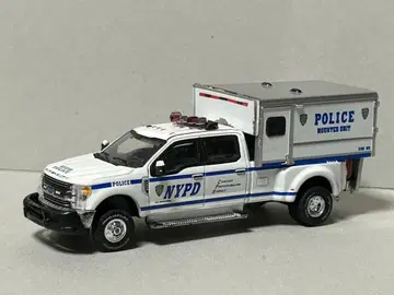 그린라이트 1/64 NYPD 포드 F-350 트럭 미니카