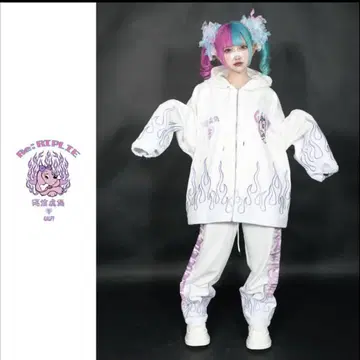 반신거짓염상 GALFY KRY 후드티 저지