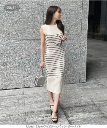 고베 레터스 오카베 아유미 콜라보 원피스