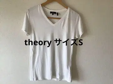 theory 화이트 V넥 반팔 티셔츠 S 사이즈