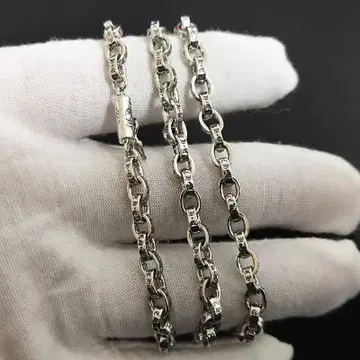 [미사용 새상품] 실버 925 silver 페이퍼 체인 목걸이 60cm