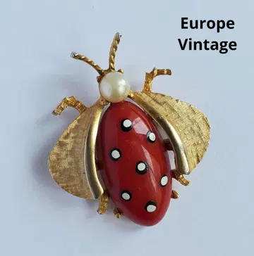 Europe Vintage 빈티지 레이디버드 무당벌레 브로치