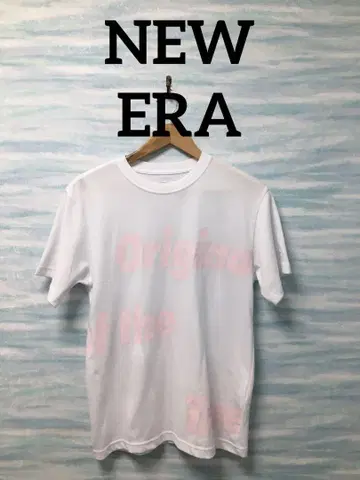 [ NEW ERA ] 반팔 상의 T셔츠 화이트 로고