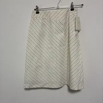 SACHET 스트라이프 스커트 화이트 와코루 일본제 M 사이즈