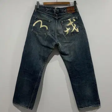 초기 EVISU special 2504 No1 갈매기 데님 팬츠 34