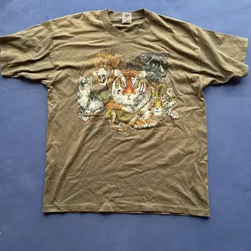 Fruit of the Loom 동물 프린트 티셔츠