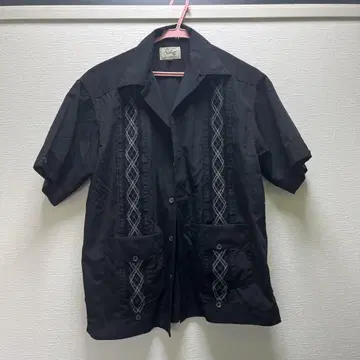 Schott 샷 반팔 셔츠 'BRAID CUBA SHIRT'