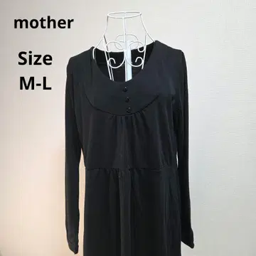[오샤레 mother] 블랙 원피스 사이즈 M-L