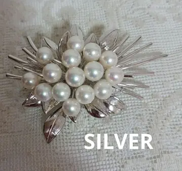 펄 SILVER 오비 고정 띠/브로치