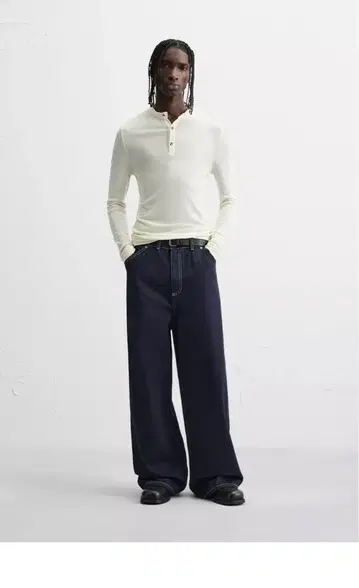 ZARA 와이드 레그 배기 데님 팬츠 31 완판템