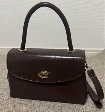 로리즈팜 플랩 보스턴 BAG 브라운