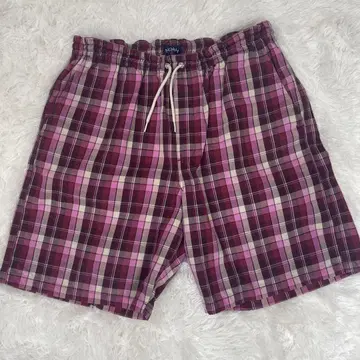 NOAH 23SS Plaid Drawstring Short 핑크 XL