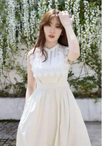 하립투 Grace Cotton-Blend Long Dress