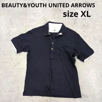 247 BEAUTY&YOUTH 네이비 피케 셔츠 XL