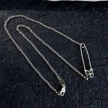 Silver925 안전핀 목걸이 50cm