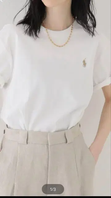 Polo Ralph Lauren 티셔츠 M 화이트 plage