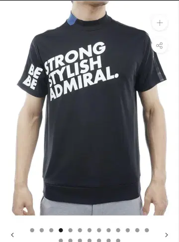 택 포함 미사용 새상품 Admiral 남성용 블랙 셔츠 L