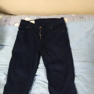 다크 블루 슬림핏 치노 팬츠