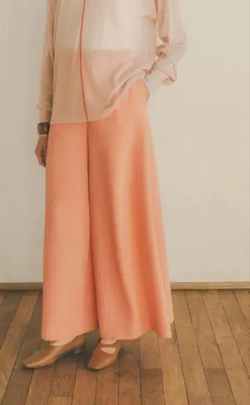 클라네 GEORGETTE LOOSE WIDE PANTS