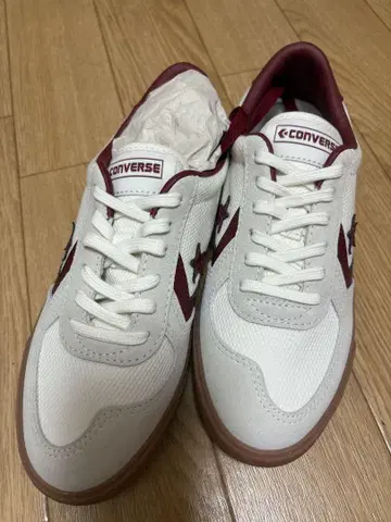 컨버스 Converse 스니커즈 체크 포인트 버건디