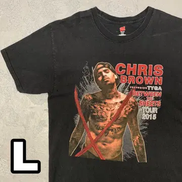 5WD319 CHRIS BROWN TYGA 2015 페이드 티셔츠