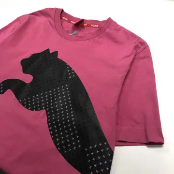 PUMA 반팔 티셔츠 핑크 여성용 L