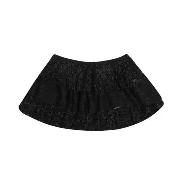GLOWNY 블랙 플레어 스커트 S