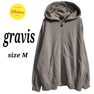 gravis 후디 풀 집업 후드 맨투맨 어스 컬러 남성용 M