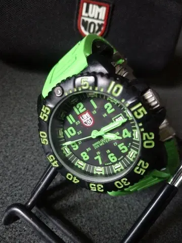 LUMINOX / series: 3050/3950 정품 고무 벨트 그린