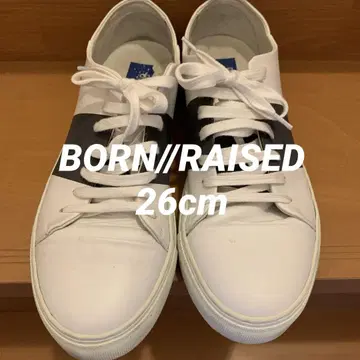 BORN//RAISED 본레이즈드 화이트 블루 스니커즈