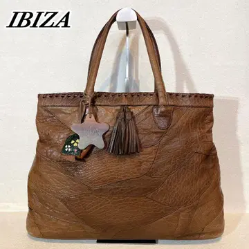 IBIZA 토트백 패치워크 참 A4 대용량 바이컬러