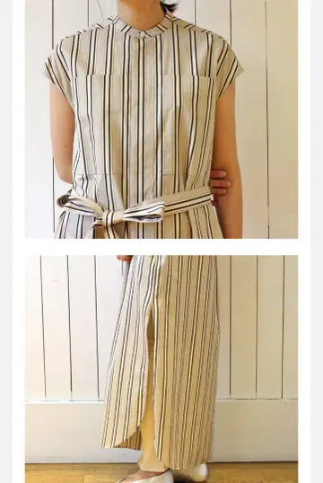 unfilsleeveless shirtdress 슬리브리스 셔츠 원피스