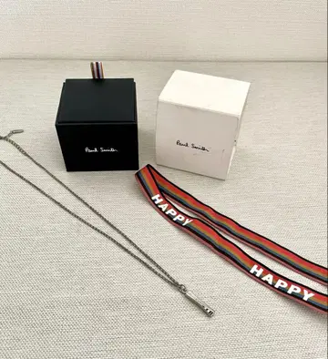 Paul Smith 멀티 스트라이프 트위스트 이미지 목걸이 박스 포함
