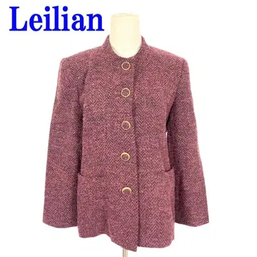 Leilian 레리안 자켓 울 빨간색 계열 노카라 11 C2226
