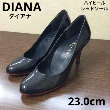 DIANA 다이애나 하이힐 레드솔 23.0cm 블랙 x 빨간색