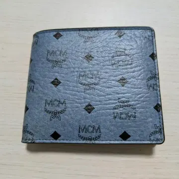 MCM 접이식 지갑 블루
