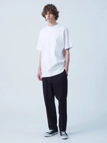 Dickies for RHC 네이비 오가닉 코튼 와이드 핏 팬츠