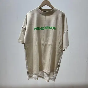PHENOMENON 베이지 오버 사이즈 티셔츠