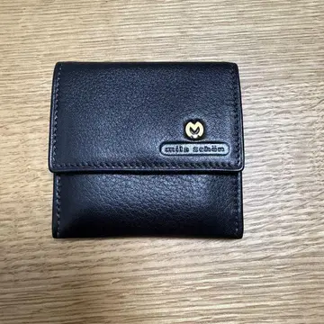 블랙 가죽 코인 케이스 동전 지갑