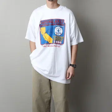 1990's MadeinUSA Print T-Shirt 111042