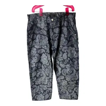 S.W.U.N 'Double Knee Paisley Denim Pants