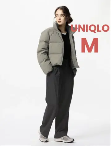 [UNIQLO] 유니클로 턱 와이드 팬츠 M 블랙 밑단 기장 수선 있음