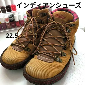 가을/겨울 신발 인디언 신발 하이컷 베이지 22.5