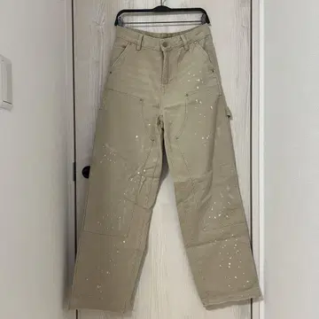 ZARA 스플래터 더블니 팬츠