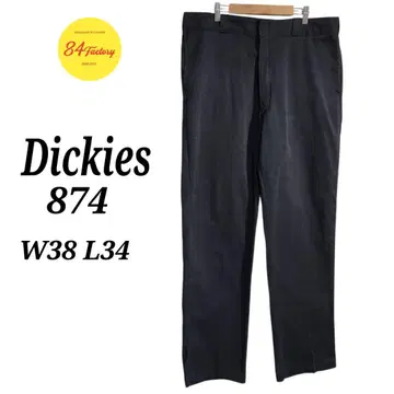 Dickies 874 워크 팬츠 치노 팬츠 배기 팬츠 블랙 W38 L34