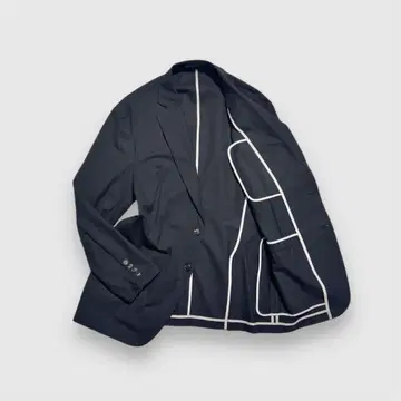 EMPORIO ARMANI 테일러드 자켓 스트레치 블랙 XL