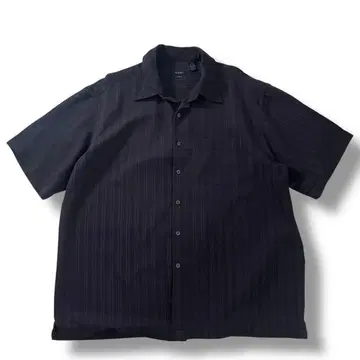 새상품급 구제 VANHEUSEN 레이온 셔츠 반팔 셔츠 블랙 반팔 XL